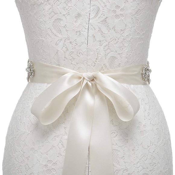 Luxurious Queen Shine Bridal Sash Belt, 2 colors - Picture 3 of 8